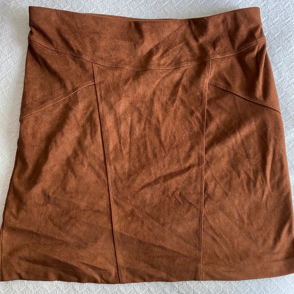 Brown Suede Skirt Express